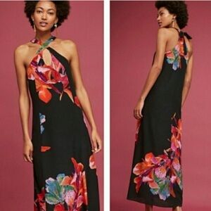 Maeve Silk Cayman Maxi Dress from Anthropologie